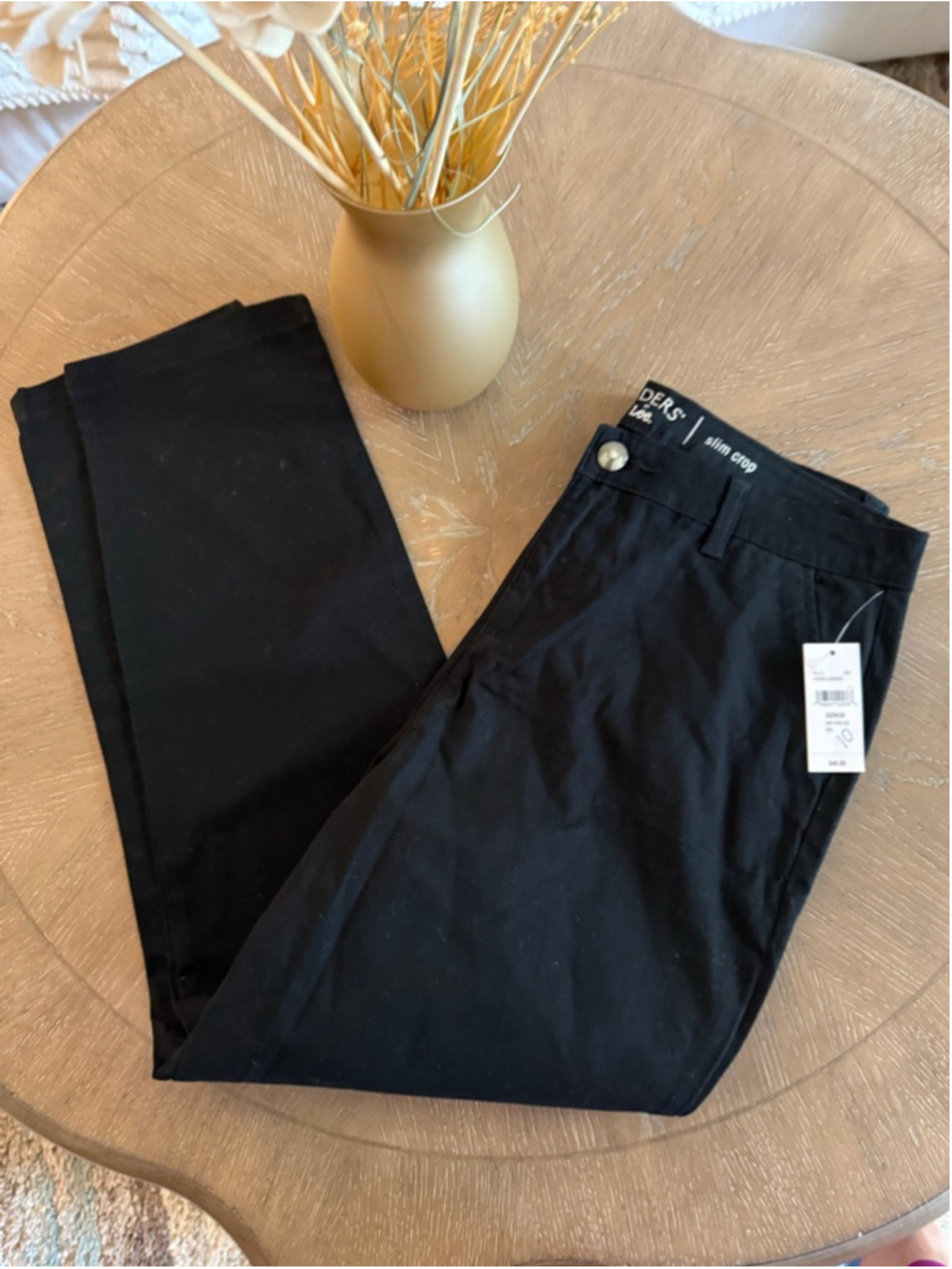Women's Riders by Lee Black Slim Crop Pants Size 10